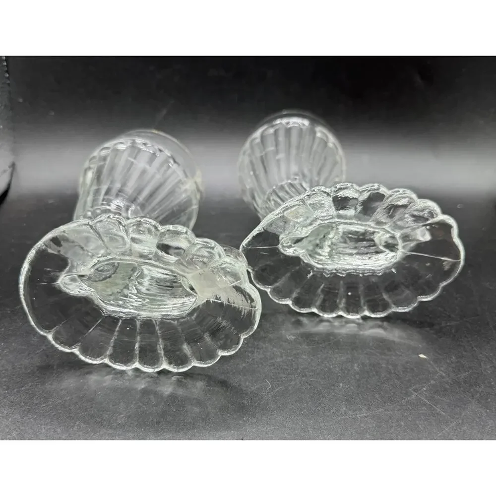 Set of 2 Jeannette Glass Cornucopia 